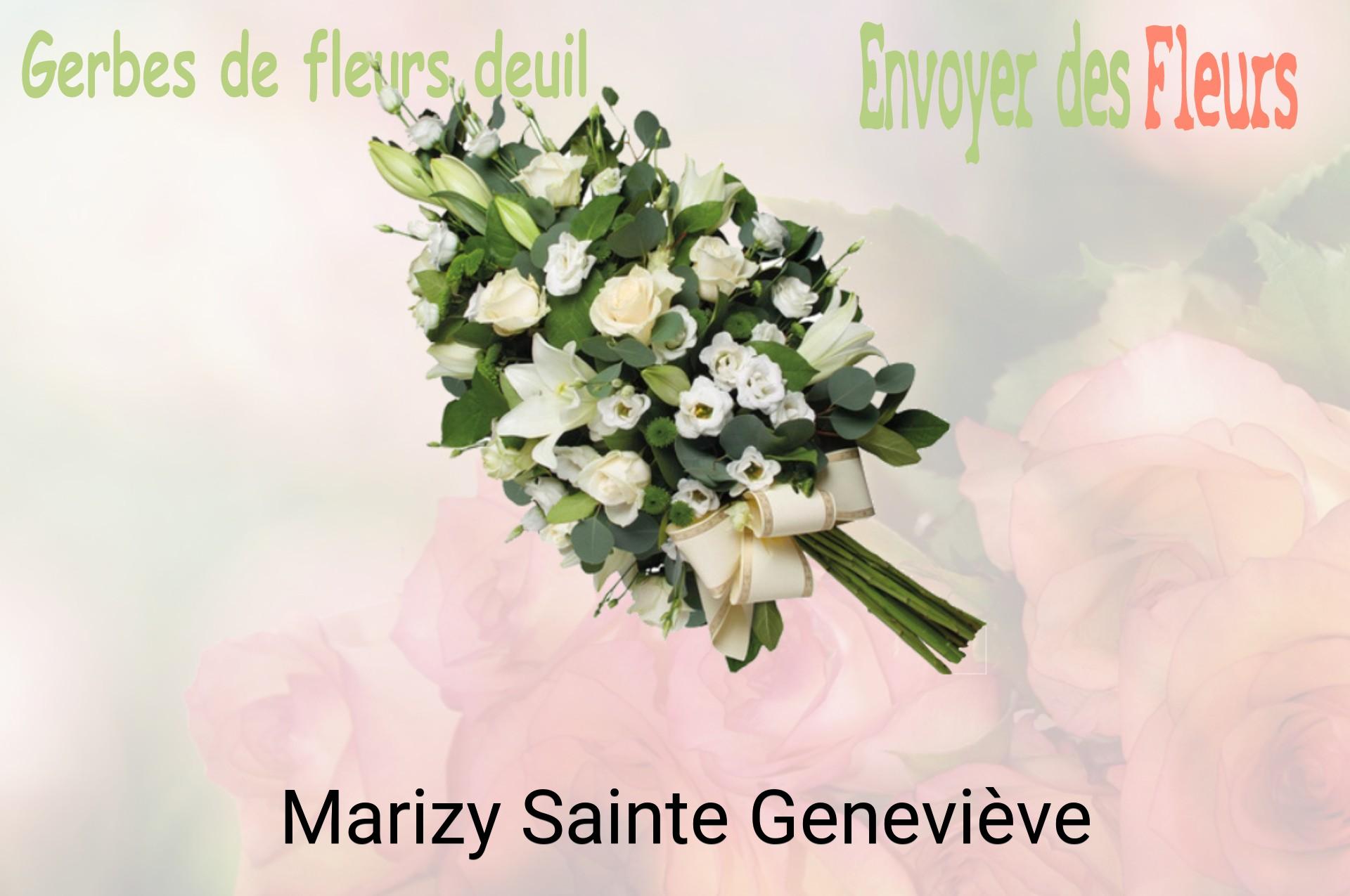 Gerbe de fleurs de deuil livrée à Marizy-Sainte-Geneviève